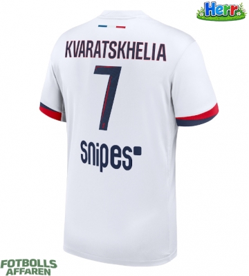 Paris Saint-Germain Khvicha Kvaratskhelia #7 Bortatröja 2025-26 Kortärmad